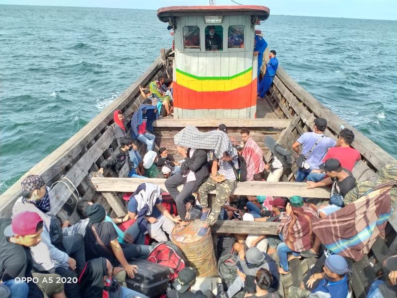 Lagi, Sat Pol Air Polres Tanjung Balai dan Polairud Poldasu Amankan 14 TKI, Sebelumnya 72 TKI Ilegal dari Malaysia Sudah Dikarantina