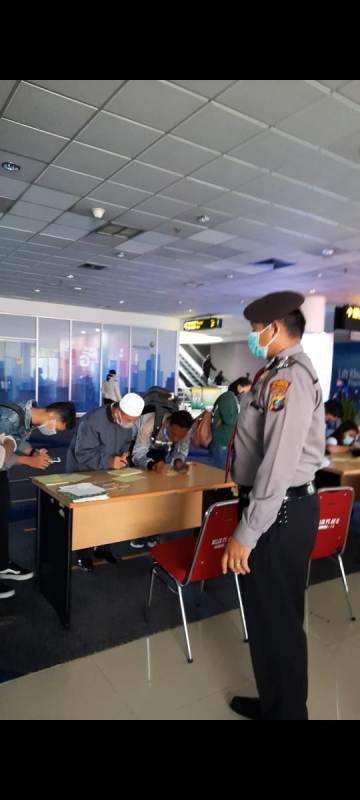 Polresta Deli Serdang Cek Kesiapan KKP Bandara KNIA