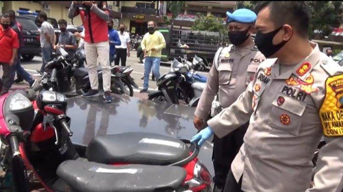 Razia di Masa Pandemi Corona-Polrestabes Medan Amankan 30 Motor Curian dan 57 Orang