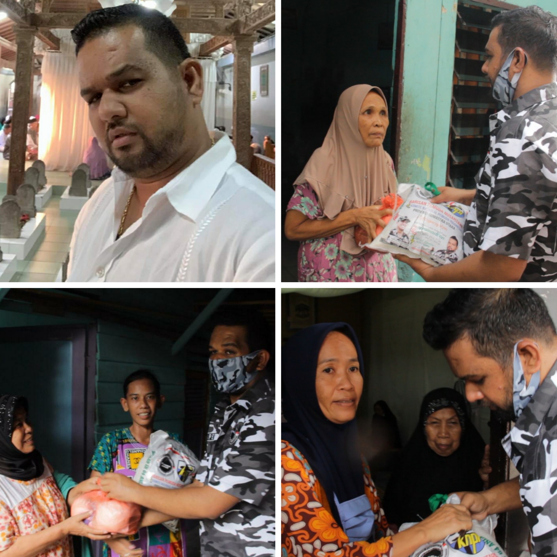 Peduli Covid 19, Pengusaha Muda Kota Medan dan Bapera Sumut Bantu 1.000 Paket Sembako