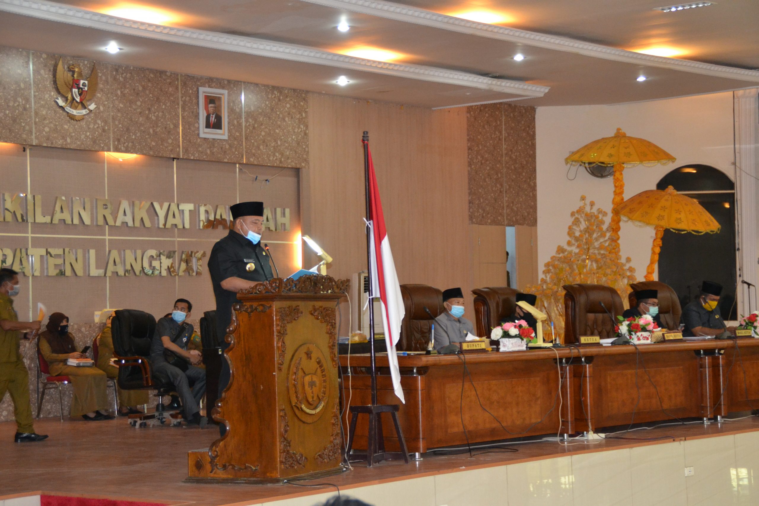 DPRD Langkat Gelar Paripurna LKPJ Sesuai Protokoler Kesehatan