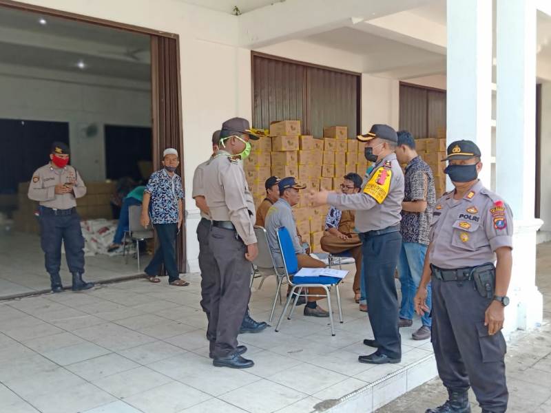 Kabag Ops Polresta Deli Serdang Cek Kesiapan Posko Bansos dari Pemprovsu