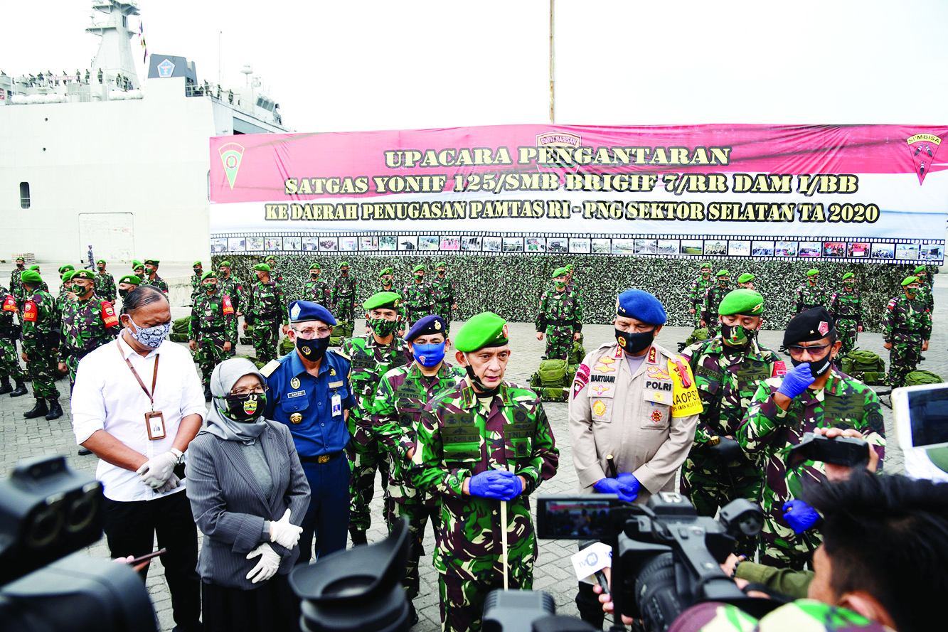 Pasukan Yonif 125 Diberangkatkan ke Merauke