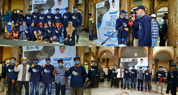 Komunitas Salink Redam Bagikan Sembako Bagi masyarakat Terdampak Covid 19