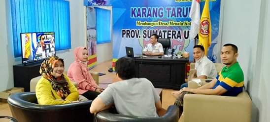 Karang Taruna Sumut Gelar Virtual Meeting