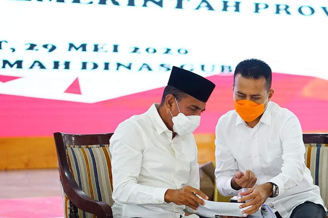 Gubsu Edy Peduli Pers, Keluarkan SE Manfaatkan Media Massa Cegah Covid19
