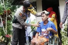 Peduli Kapolres Lhokseumawe pada Penyandang Disabilitas