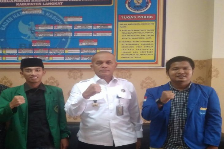 Momentum HANI, PMII Langkat-Binjai dan STAI JM Tanjung Pura Anjangsana ke BNN