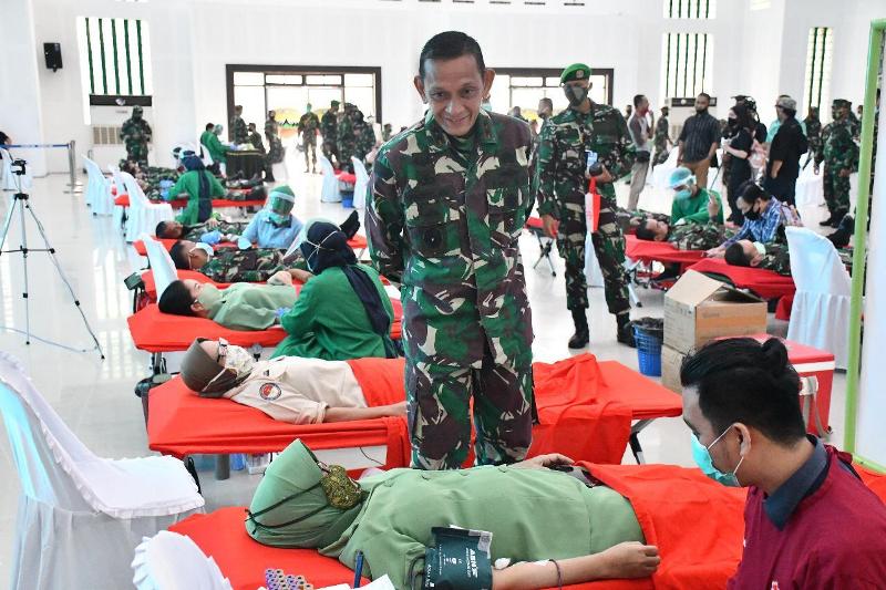 Sambut HUT Ke-70 Kodam I/BB Gelar Donor Darah Serentak di 4 Provinsi, Mayjen TNI MS Fadhilah : Donor darah Adalah Kegiatan yang Mulia