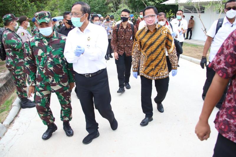 Kunker Ke Pulau Batam, Bersama Menkopolhukam, Mendagri Tinjau RSKI Pulau Galang Batam