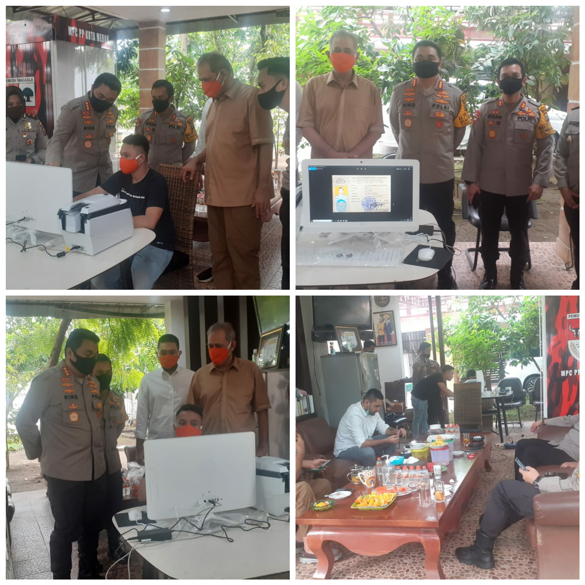 Kodrat Shah Serahkan Mesin Cetak KTA ke Polrestabes Medan