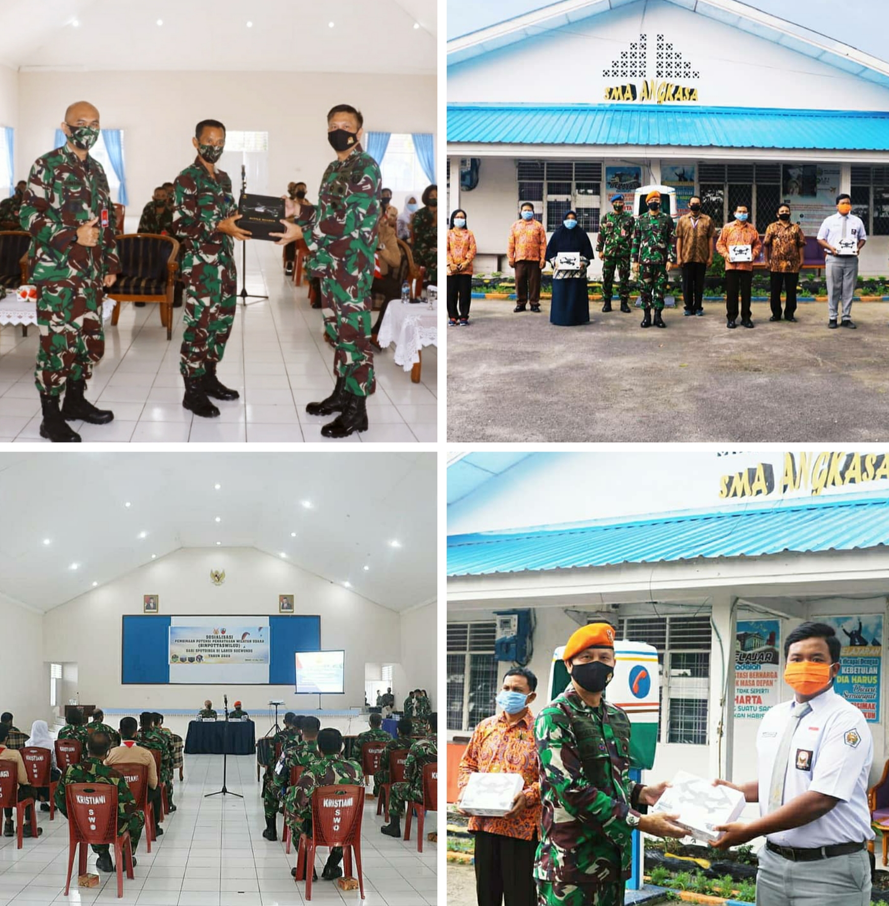 Sosialisasi Pembinaan Potensi Perbatasan Wilayah Udara dari Spotdirga di Lanud Soewondo