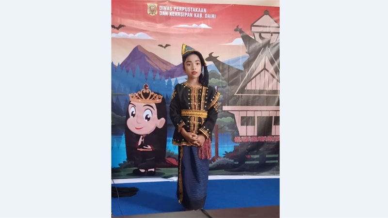 Cristina Sitorus Harumkan Dairi, Juara Lomba Bercerita Tingkat Provinsi Sumut