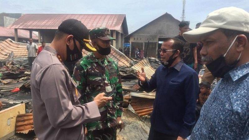Terkait Penyebab Kebakaran di Pasar Inpres, Kapolres Lhokseumawe : Masih Mengumpulkan Keterangan Saksi-saksi