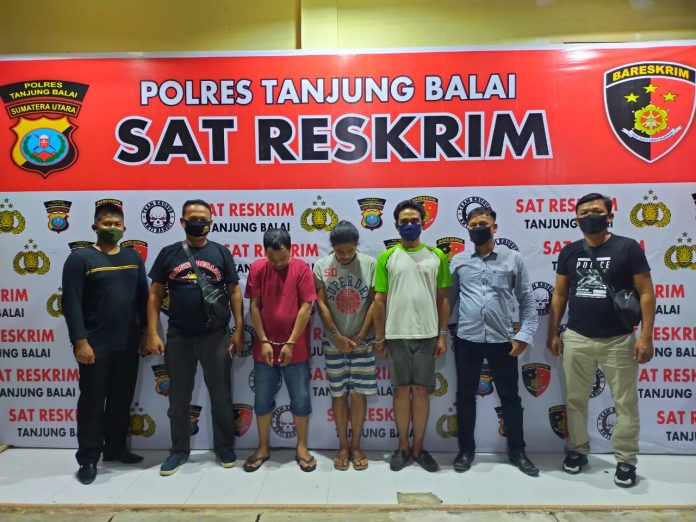 Sat Reskrim Polres Tanjung Balai Ringkus 3 Pria Pelaku Penyekapan dan Penganiayaan