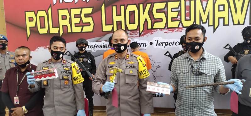 Polres Lhokseumawe Ungkap Kasus Pencurian Warung Jln Medan-Banda Aceh, AKBP Eko Hartanto : Kedua Pelaku Merupakan Residivis