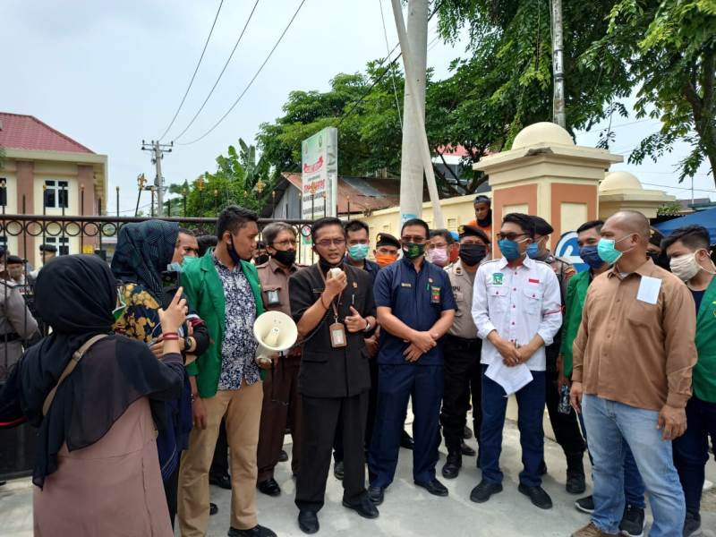 Kabag Ops Polresta Deli Serdang Pimpin Pengamanan Unras