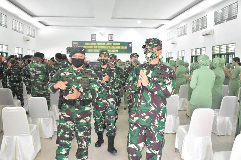 Pangdam I/BB Kunker ke Yonif Raider 100/Prajurit Setia