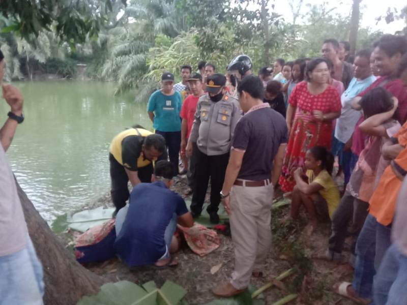 Seorang Gadis Tewas Terapung di Waduk PT PMKS Indo Sepadan Jaya Labuhanbatu