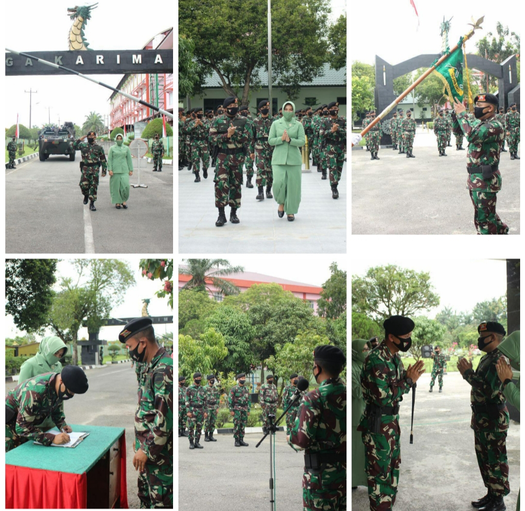 Danyonkav 6/NK pimpin Tradisi Korps penyambutan Warga Baru Naga Karimata
