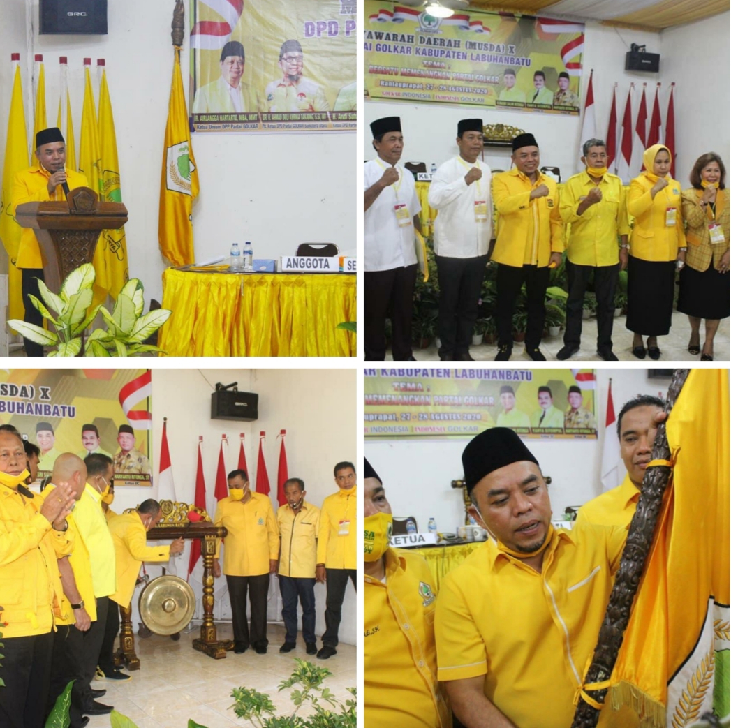 Aklamasi, Andi Suhaimi Dalimunthe Kembali Pimpin Ketua Golkar Labuhanbatu