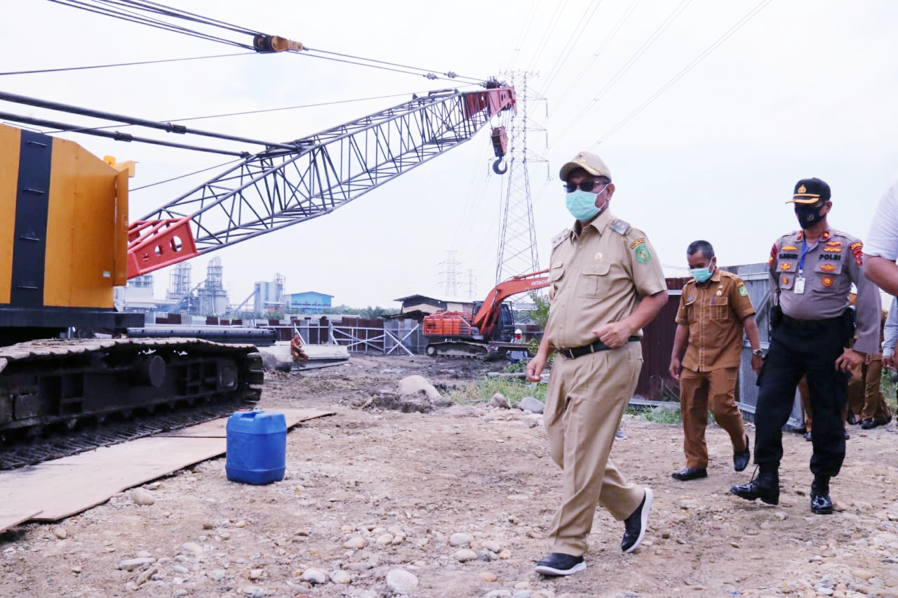 Pembangunan Jembatan Titi Dua Sicanang Dimula - Akhyar: Diproyeksikan Desember 2020 Selesai