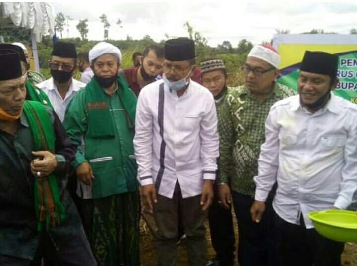 Peletakan Batu Pertama Kantor PCNU Tapsel, Ance : “Semoga Kondusifitas Terpelihara dengan Baik”