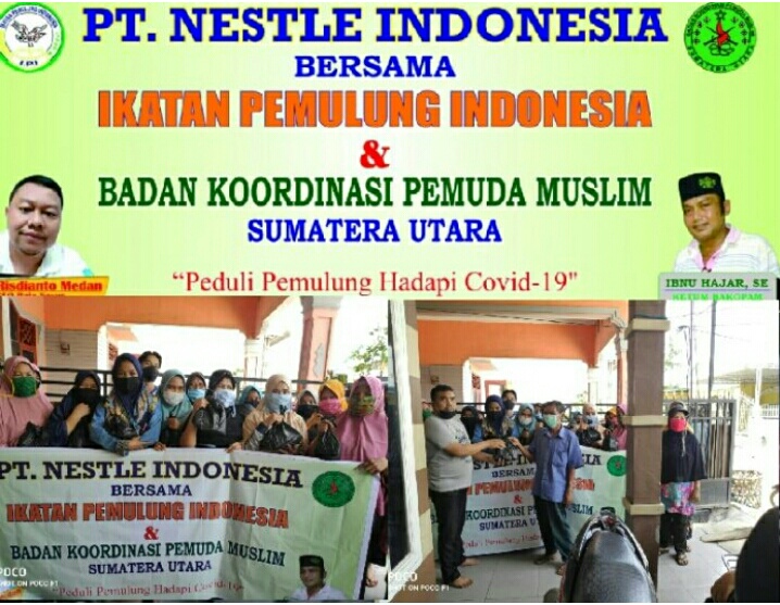 Bakopam - IPI Sumut Salurkan Bantuan Nestle Tahap III