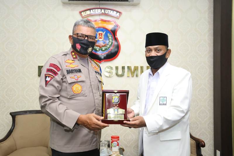 Kapolda Sumut Silaturahmi dan Audiensi dengan Badan Koordinasi Muballigh Indonesia Provsu