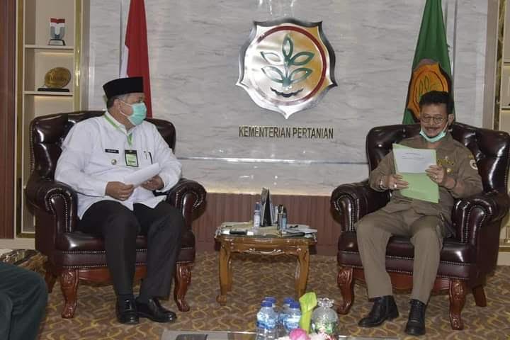 Wako Solok Zul Elfian SH MSI Presentasikan SArS Dihadapan Mentan