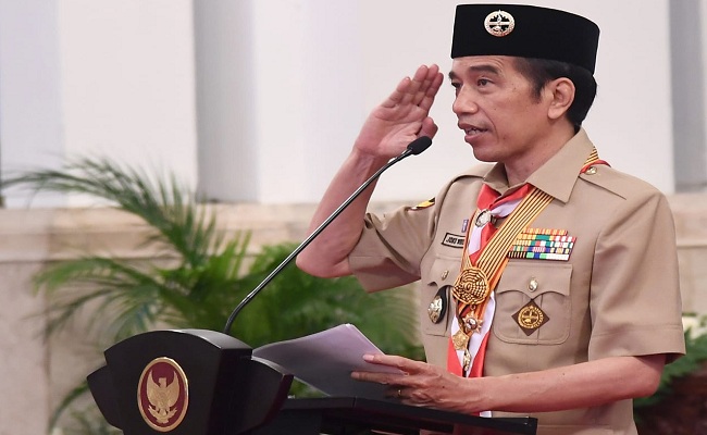 Presiden Jokowi Ajak Pramuka Buat Gerakan Kedisiplinan dan Kepedulian