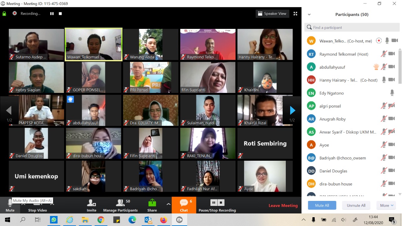 Telkomsel Gelar Webinar ‘UMKM Movement’ di 12 Kota, Maknai Hari UMKM Nasional