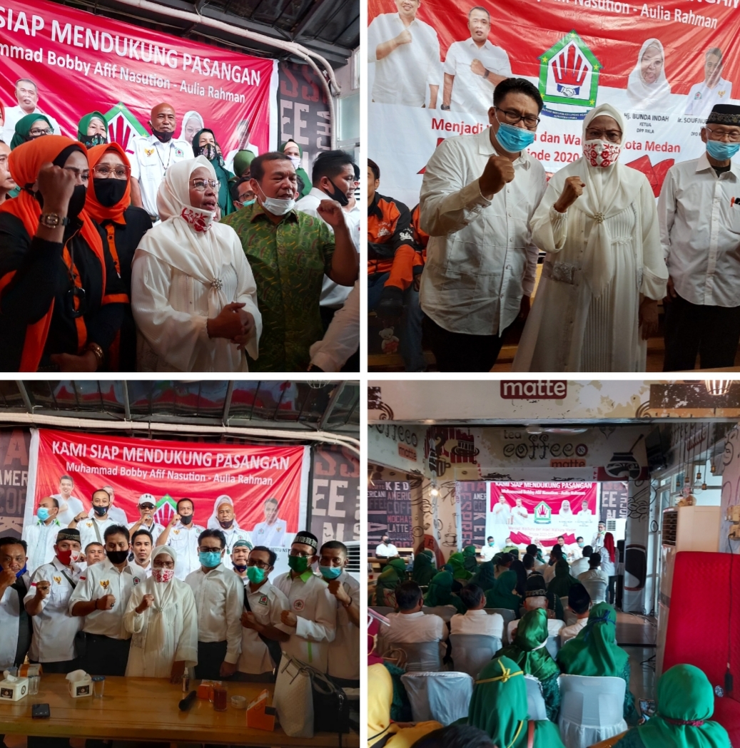 RKLA Siap Menangkan Bobby - Aulia, Hj Bunda : Medan Harus Berubah