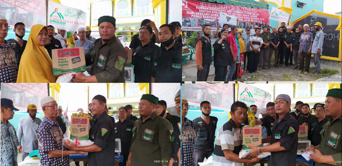 FUI SU DPD Deli Serdang Serahkan Bantuan, Azhari : Semoga bantuan Menjadi Amal Zariah