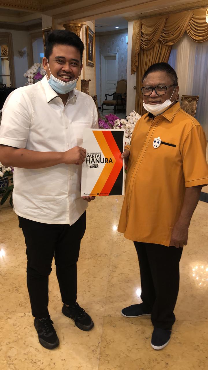 Ketua Umum DPP Hanura OSO Berikan Dukungan ke Bobby