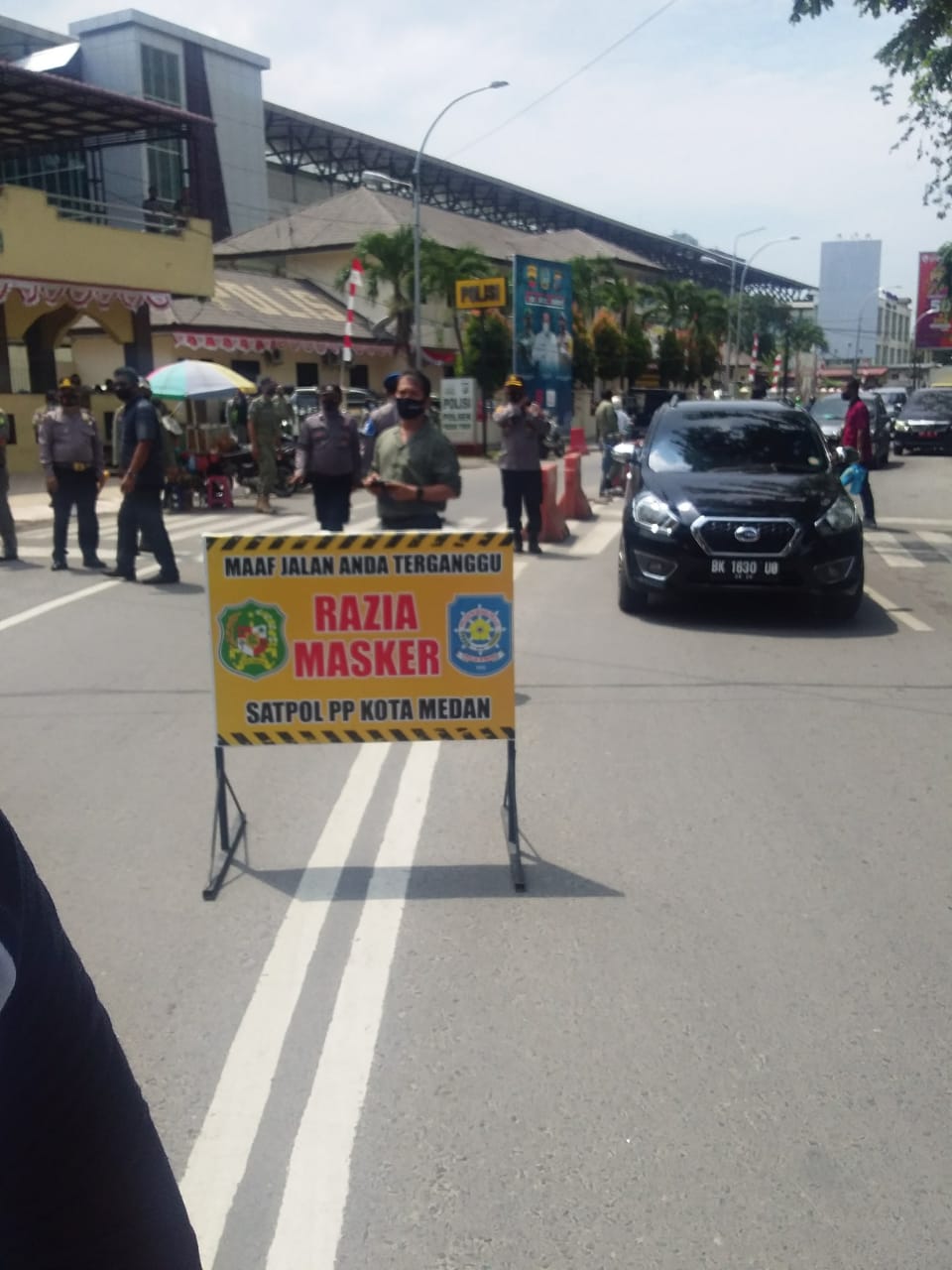 Polsek Medan Timur Razia, Sasaran Warga Tak Pakai Masker