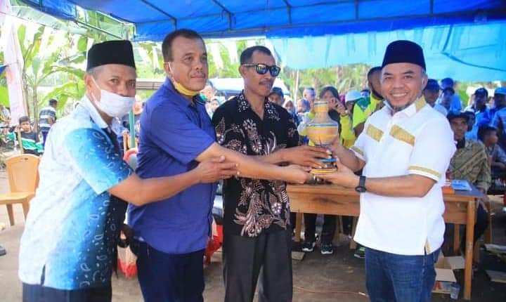 Warga Desa Cinta Makmur Gelar Open Gasing Cimar Berseri Yang diHadiri Bupati Labuhanbatu Andi Suhaimi