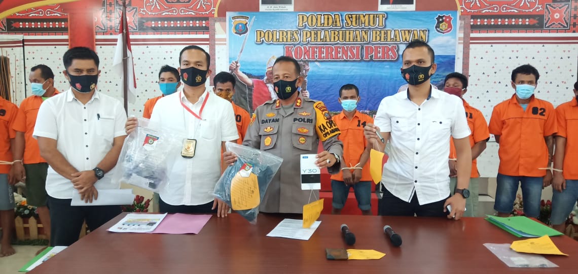 Dalam Dua Pekan, Polres Pelabuhan Belawan Ungkap 11 Kasus Kriminal