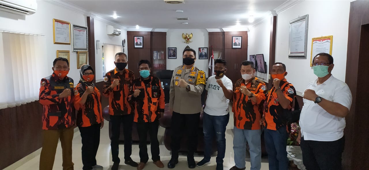 Kapolrestabes Medan Terima Audiensi Panitia Pelaksana Peringatan Hari Kesaktian Pancasila MPW PP Sumut
