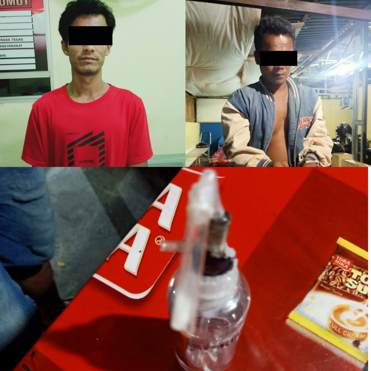 Tim Tekab Polsek Batang Kuis Amankan 2 Pria Nyabu