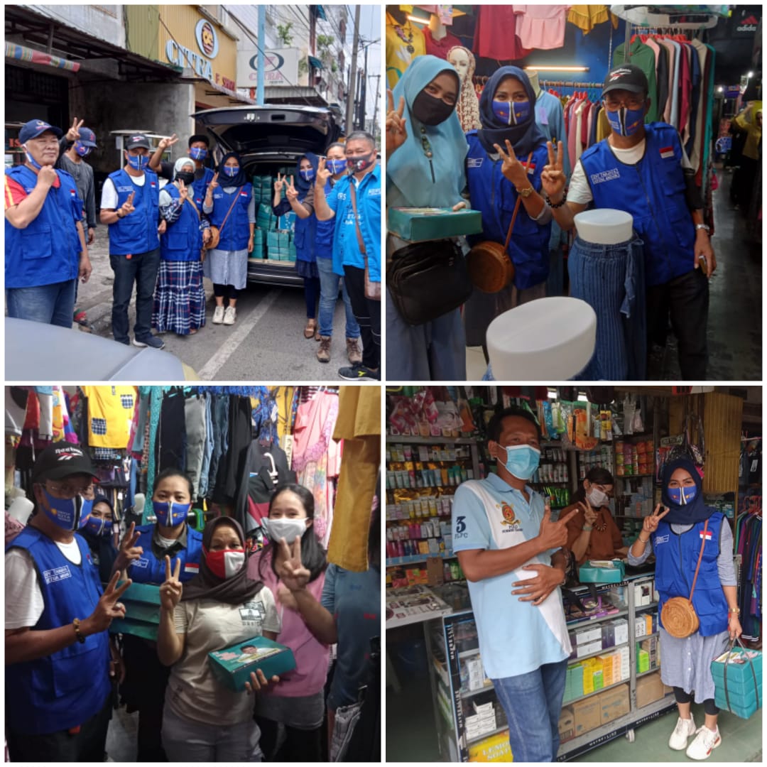 Berbagi Nasi Kotak, SATU HATI Sosialisasi Prokes dan Pilkada Medan 2020