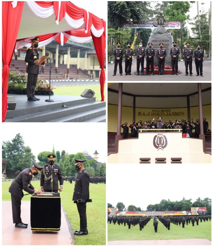 2923 Bintara Dilantik Menjadi Perwira Polri Lulusan PAG TA 2020