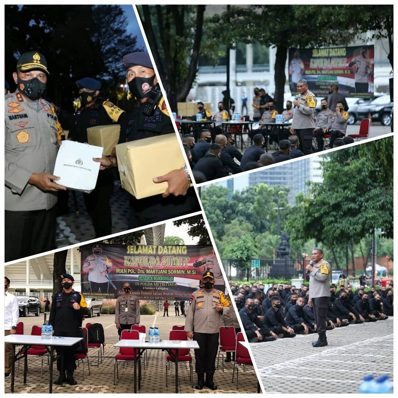 Kapoldasu Kunjungi Personil Brimob Polda Sumut Yang BKO ke Polda MetroJaya