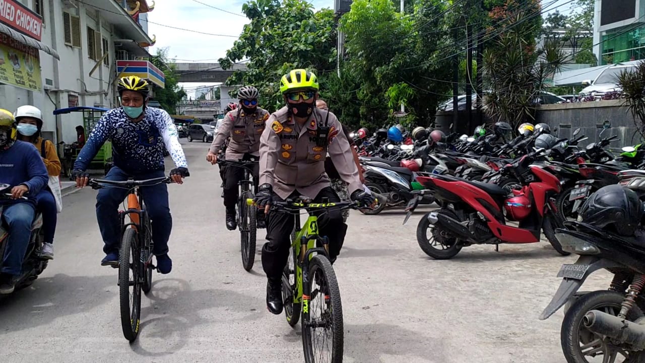Polsek Medan Timur Patroli Sepeda Cipta Kondisi Jelang Pilkada Medan