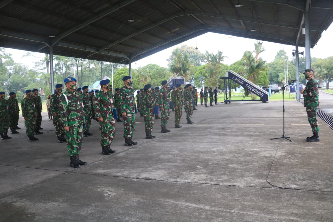 Danlanud Soewondo Kolonel PNB JH. Ginting, S.Sos Ambil Apel Khusus