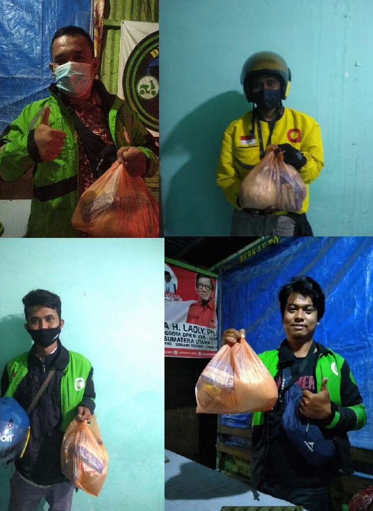 Bakopam Sumut Kembali Salurkan Bansos Tahap IV untuk Pengemudi Ojol