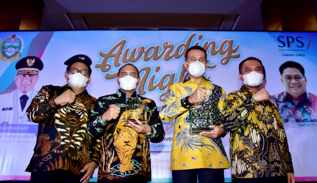 SPS Sumut Apresiasi Gubsu dan Wagubsu Tangani Covid-19 di Sumut, Keduanya Dianugerahi Tokoh Sahabat Pers