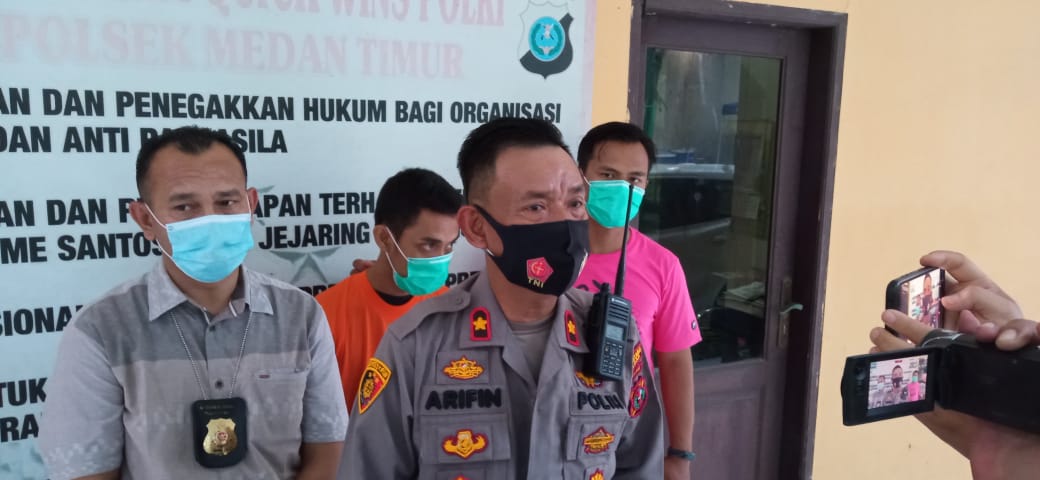 Polsek Medan Timur Tangkap Kurir Bawa 1 Ons Sabu