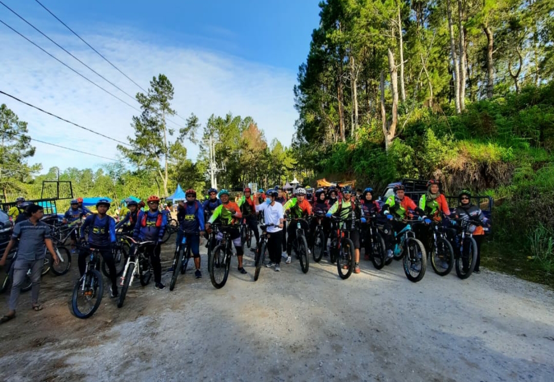 Karang Taruna  Sibisa Gelar Funbike Kelilingi The Caldera Resort