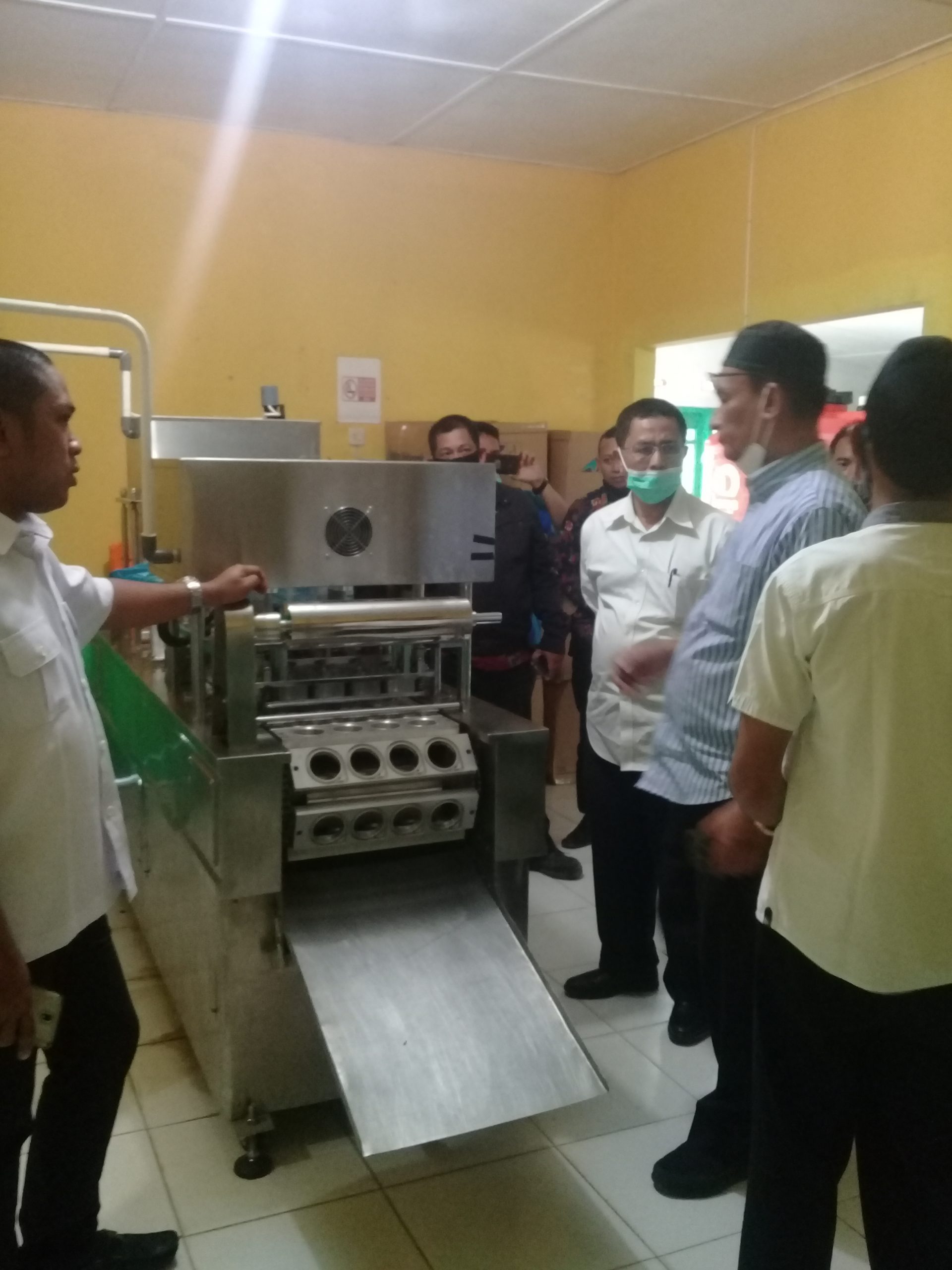 Kadis PMD Sumut Aspan Sopian Kunker Ke Desa Gudang Garam Tinjau Proses Usaha  Bumdes Air Kemasan